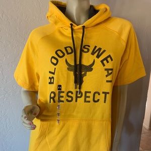 Under Armour Project Rock- Yellow Unixsex Hoodie